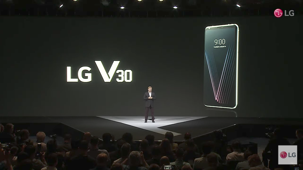 旗艦級影音攝錄手機 LG V30 發表亮相