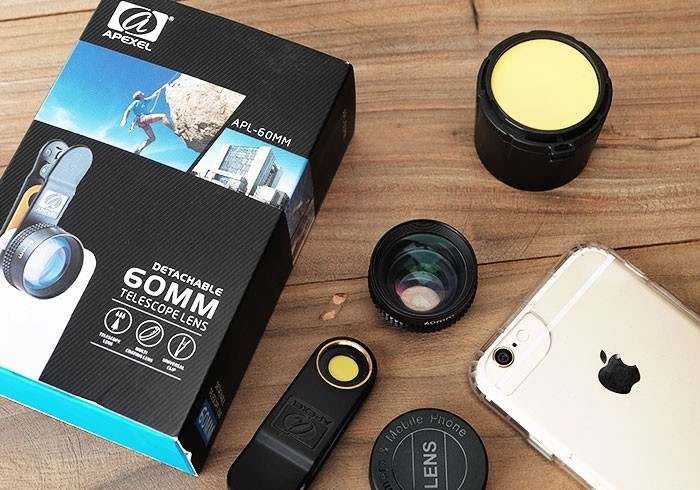 梅問題－APEXEL 讓所有手機都擁有2x望遠頭，無球狀變形與四周虛化和暗角
