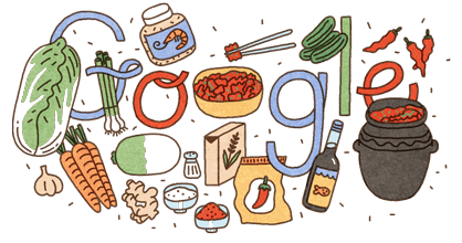 [Google Doodle] 韓式泡菜 11月22日是韓國泡菜日 為餐桌增色 度過冬天就靠它