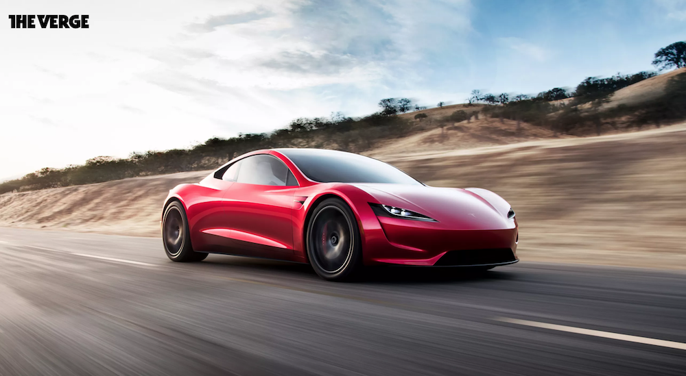 Tesla 第二代Roadster亮相 0~100公里加速只需1.9秒