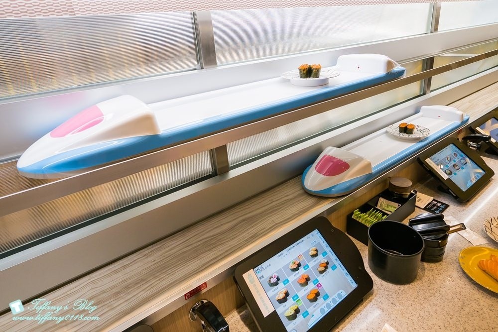 [台北美食]点爭鮮(點爭鮮)/平板點餐+新幹線列車送餐/點滿300元還能抽獎/壽司現點現做種類多