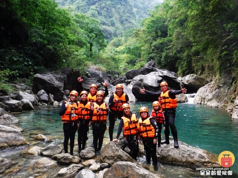 《花蓮。遊》夏天就是要玩水 狂人出動溯溪 三棧北溪整日行程