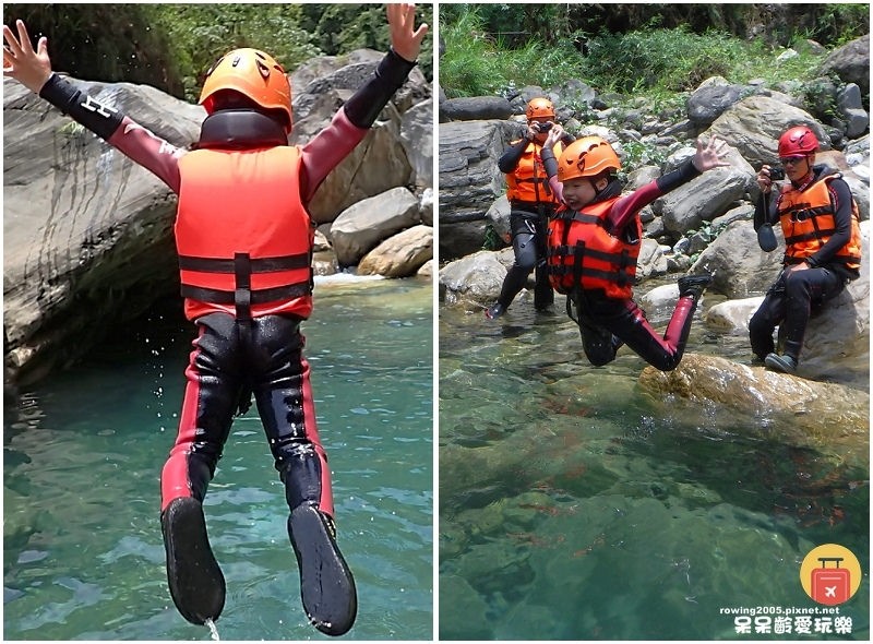 《花蓮。遊》夏天就是要玩水 狂人出動溯溪 三棧北溪整日行程