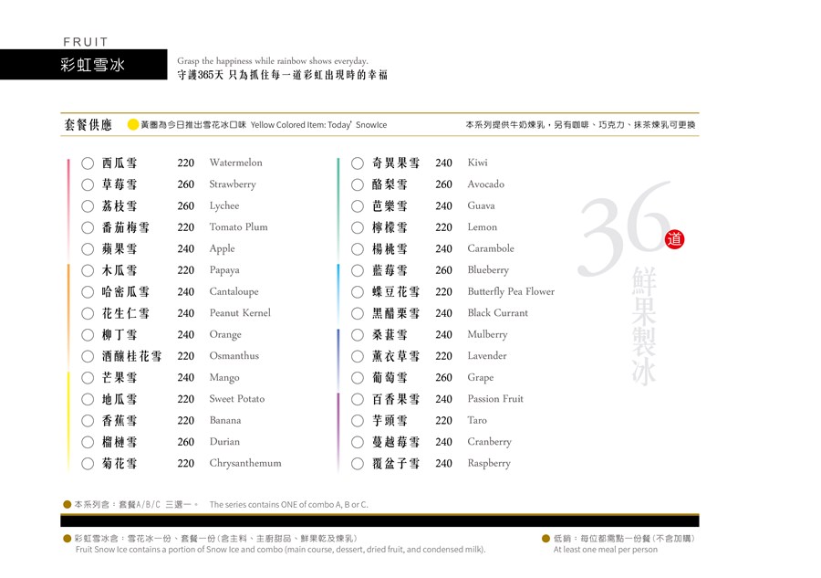 [台南冰品]Sweet Rainbow彩虹雪二代店/36道天然蔬果冰磚雪花冰讓妳吃的天然又安心(附完整菜單)