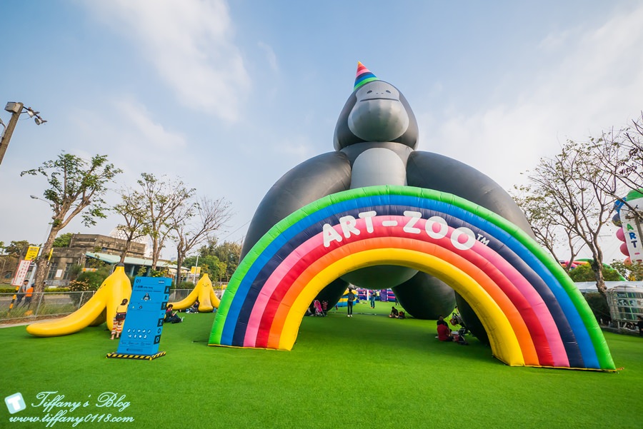 [高雄景點]棧柒庫Art-Zoo藝術動物園/15座大型氣墊樂園/期間限定一票玩到底
