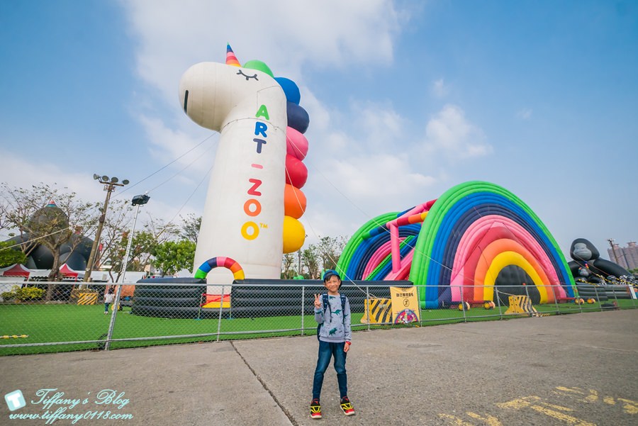 [高雄景點]棧柒庫Art-Zoo藝術動物園/15座大型氣墊樂園/期間限定一票玩到底