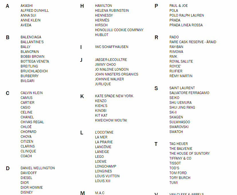 [沖繩景點]DFS旗下沖繩T廣場/日本國內規模最大的路面型免税店/超過130品牌免關稅與消費稅(完整品牌介紹)