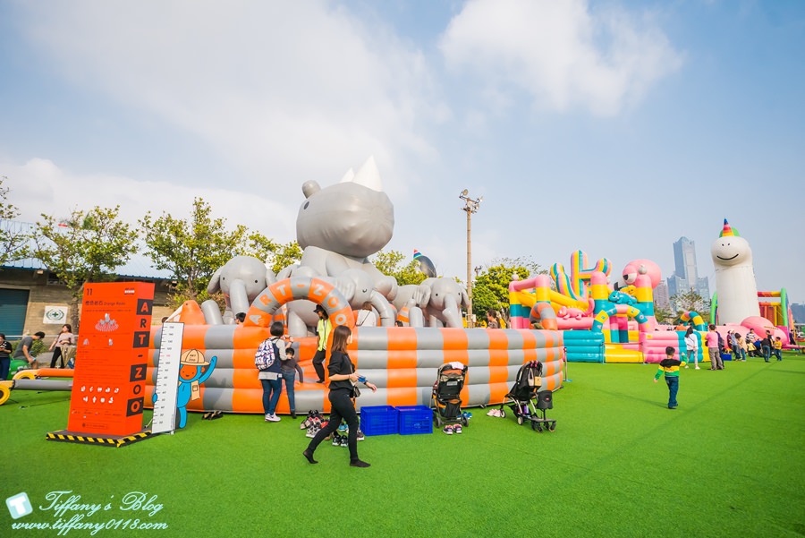 [高雄景點]棧柒庫Art-Zoo藝術動物園/15座大型氣墊樂園/期間限定一票玩到底