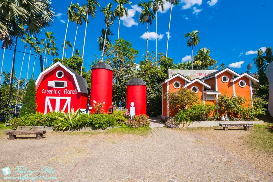 [嘉義景點]綠盈牧場/門票50元有十樣設施可以玩超划算/超美教堂可拍IG照/小朋友最愛的牽牛花造型溜滑梯