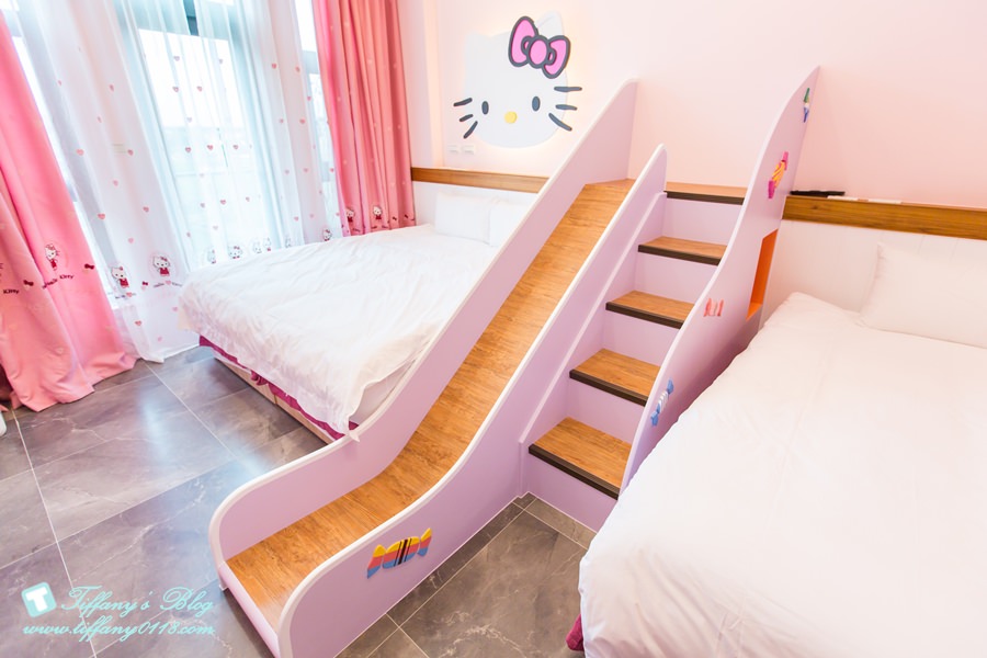 [宜蘭民宿推薦‧五結]米可親子民宿/主題式溜滑梯親子房型/戶外休憩空間+超大戲水池