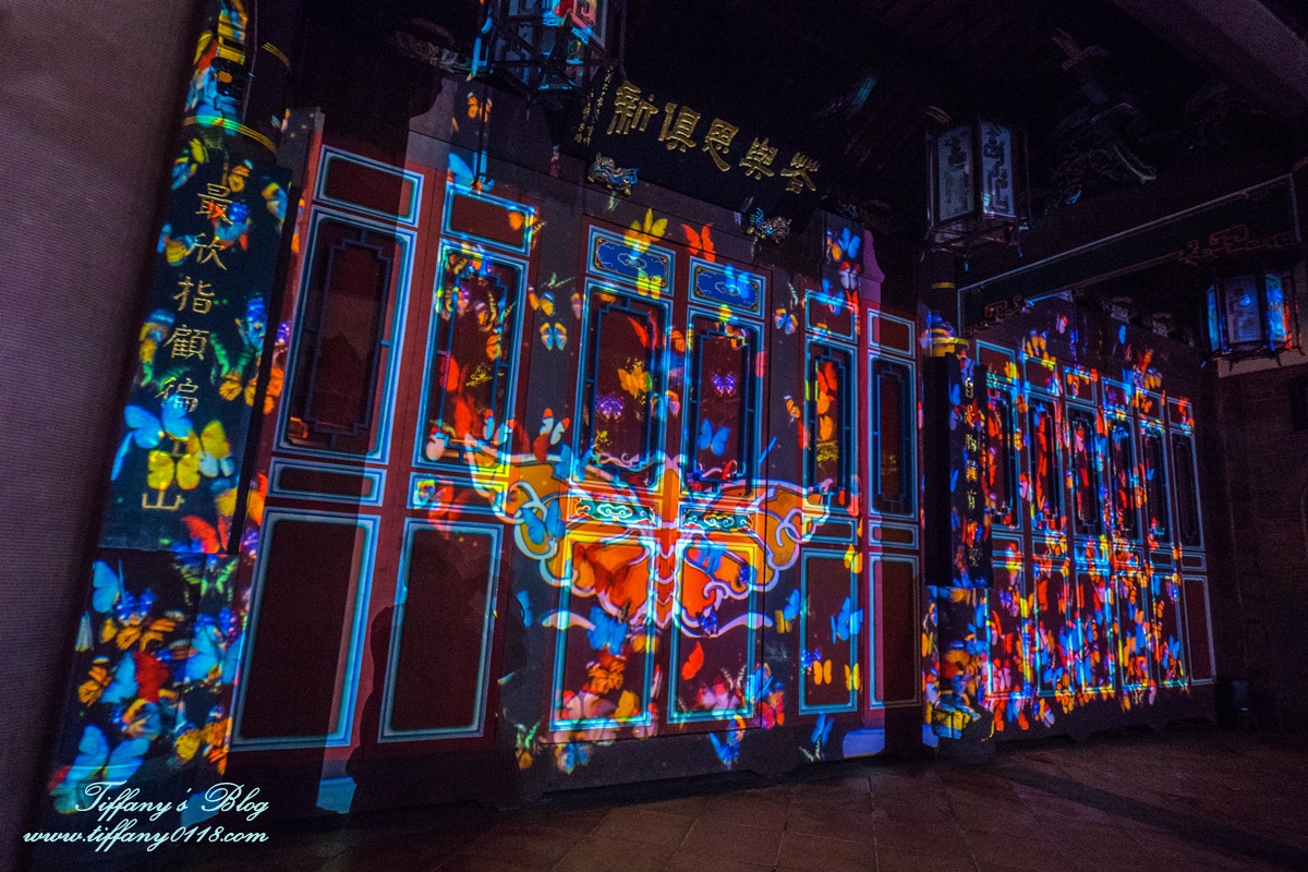 板橋林家花園「蝶舞光綴」光雕秀/每週五週六夜限定/新北市民免費入場/林家花園點燈活動