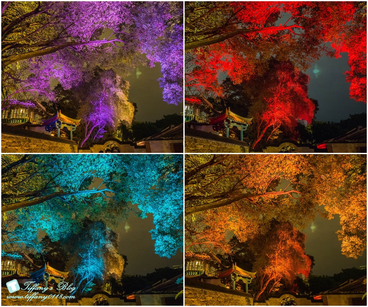 板橋林家花園「蝶舞光綴」光雕秀/每週五週六夜限定/新北市民免費入場/林家花園點燈活動