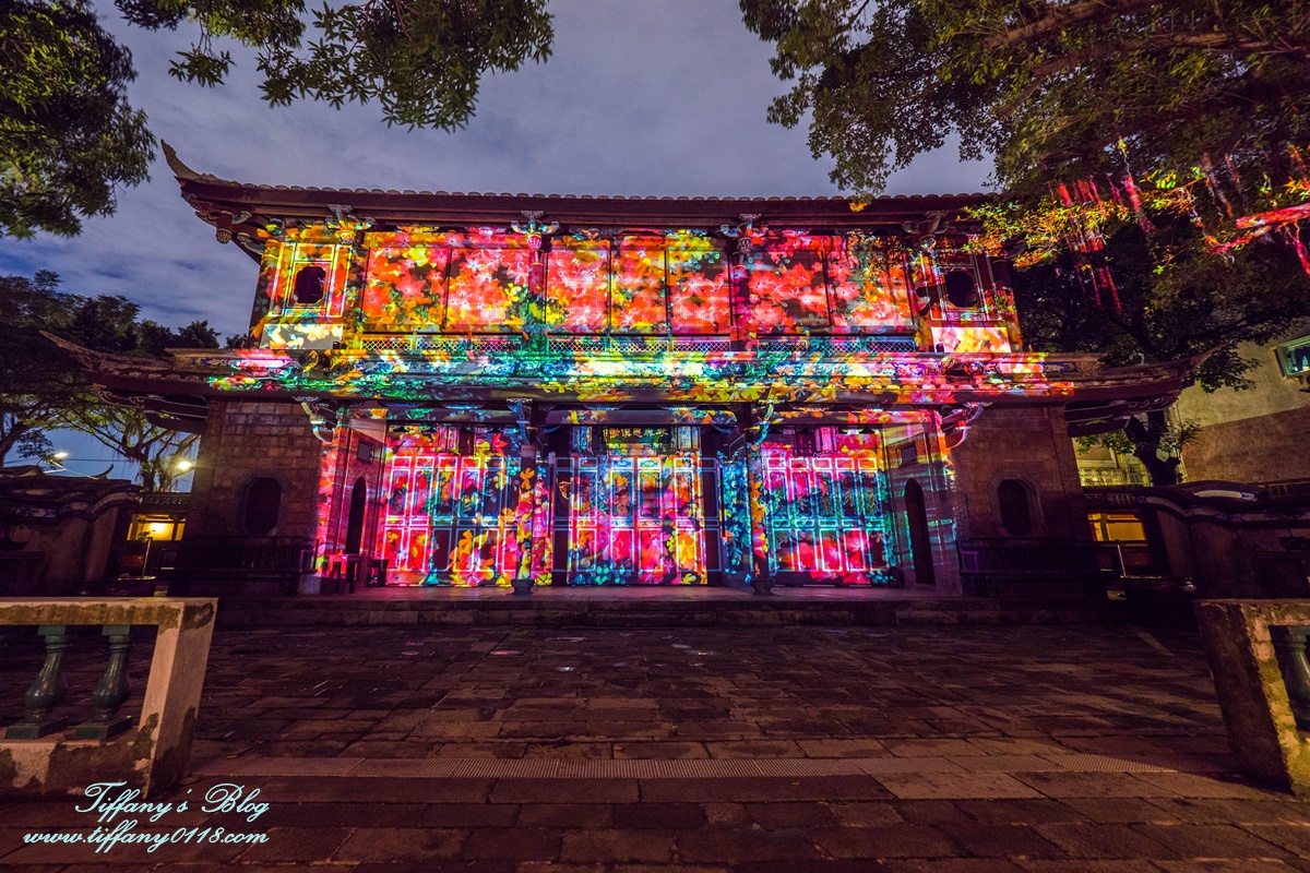 板橋林家花園「蝶舞光綴」光雕秀/每週五週六夜限定/新北市民免費入場/林家花園點燈活動