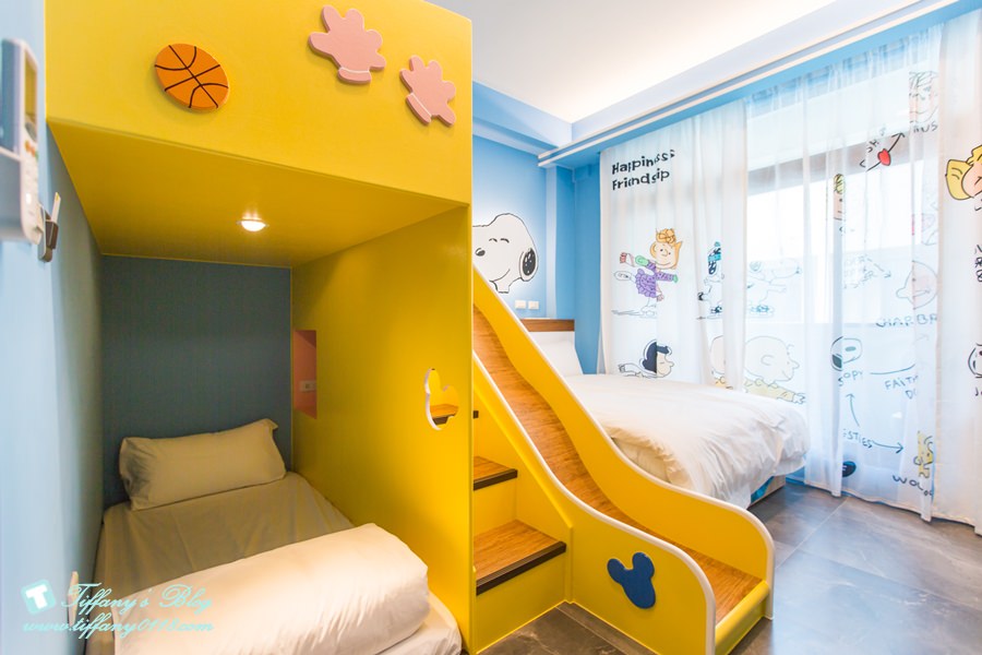 [宜蘭民宿推薦‧五結]米可親子民宿/主題式溜滑梯親子房型/戶外休憩空間+超大戲水池