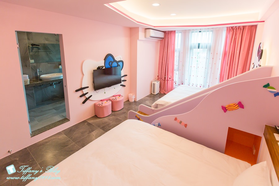 [宜蘭民宿推薦‧五結]米可親子民宿/主題式溜滑梯親子房型/戶外休憩空間+超大戲水池