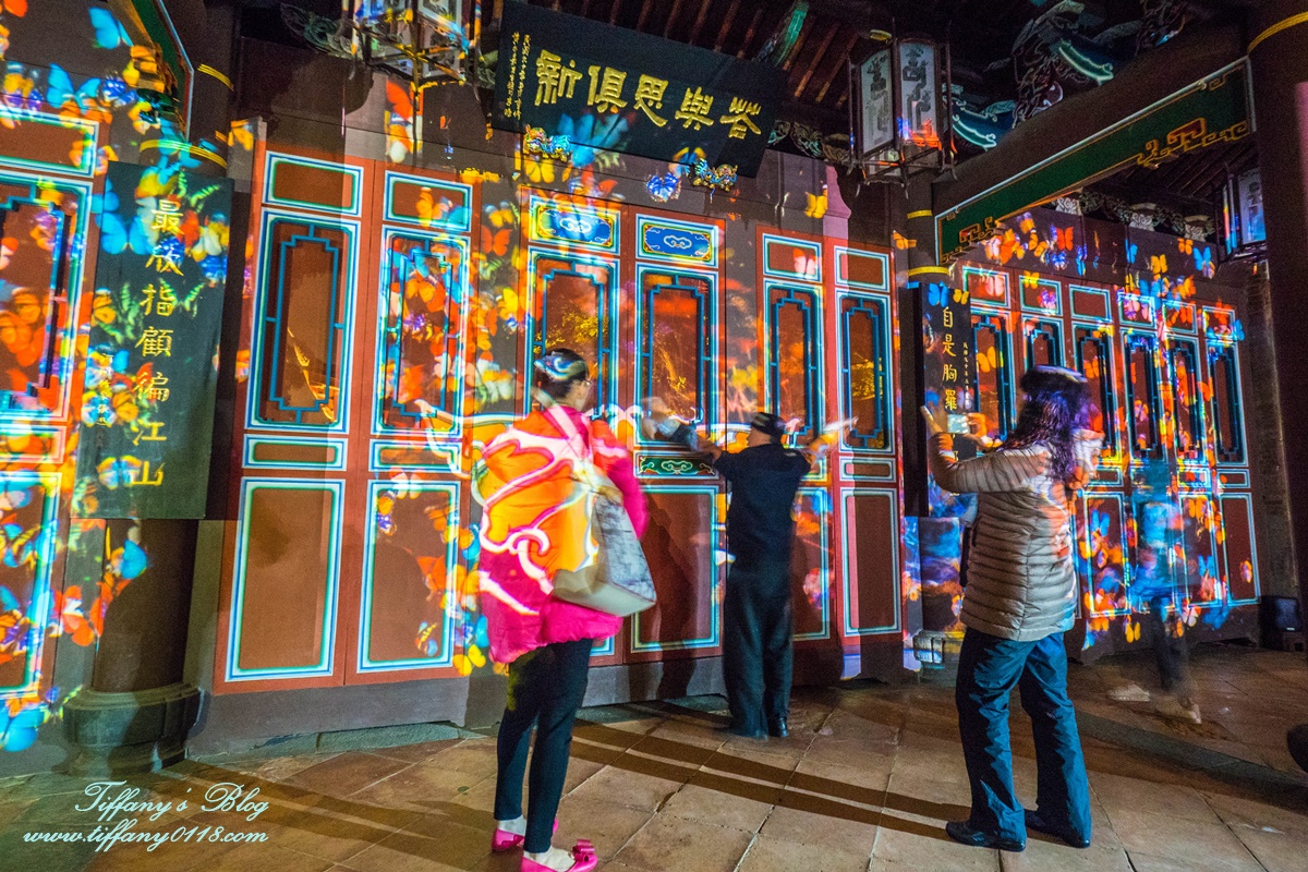 板橋林家花園「蝶舞光綴」光雕秀/每週五週六夜限定/新北市民免費入場/林家花園點燈活動