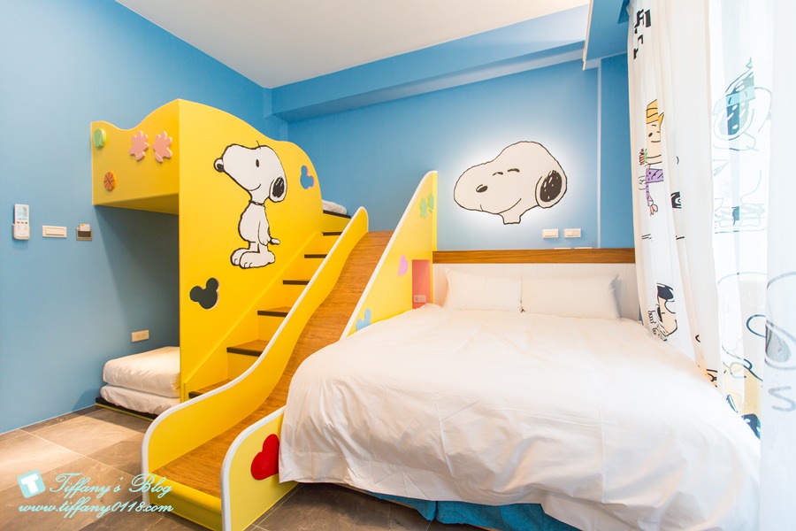 [宜蘭民宿推薦‧五結]米可親子民宿/主題式溜滑梯親子房型/戶外休憩空間+超大戲水池