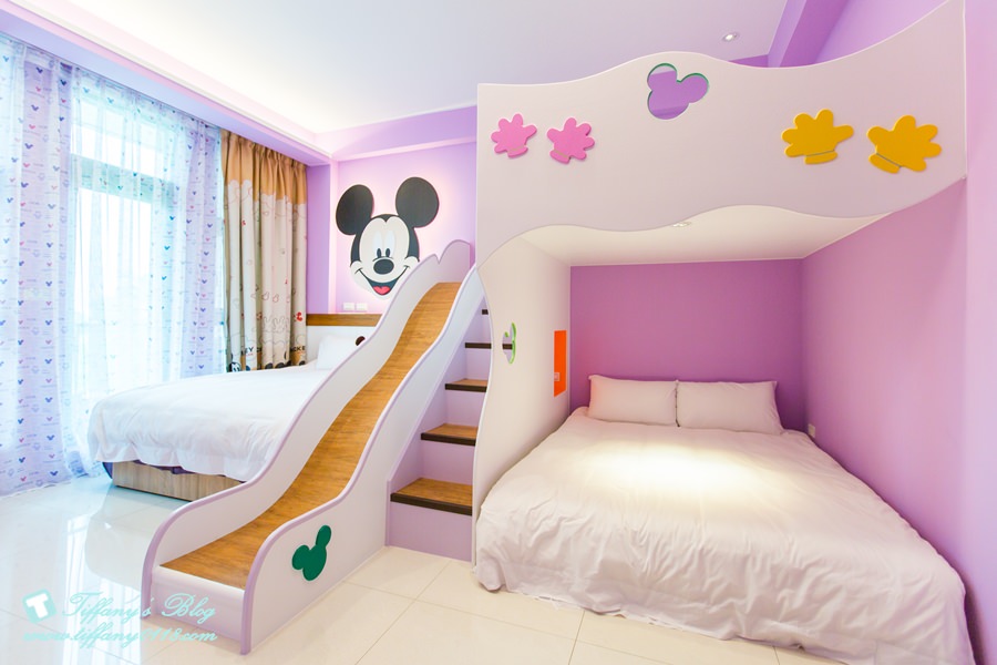 [宜蘭民宿推薦‧五結]米可親子民宿/主題式溜滑梯親子房型/戶外休憩空間+超大戲水池