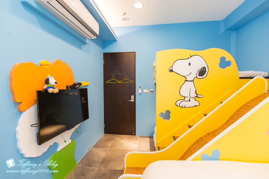 [宜蘭民宿推薦‧五結]米可親子民宿/主題式溜滑梯親子房型/戶外休憩空間+超大戲水池