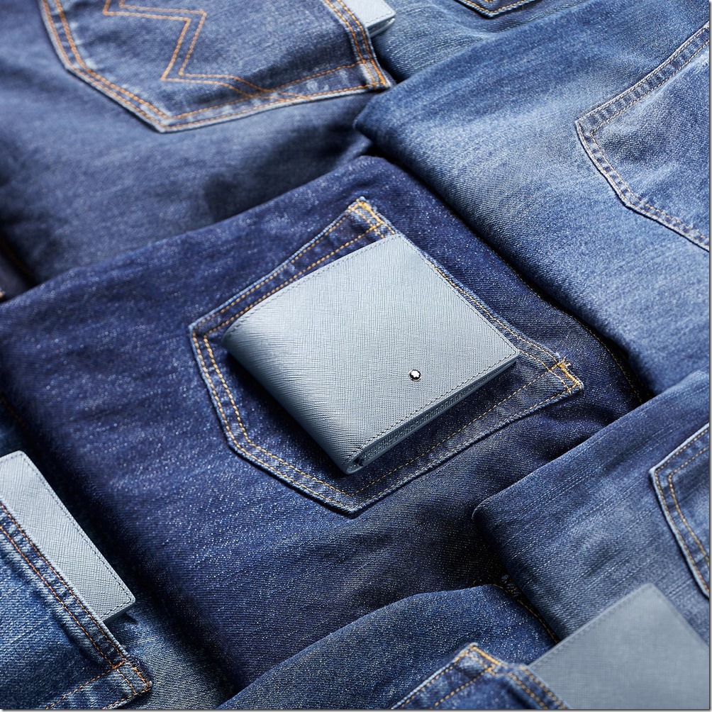 denim, jeans, blue colors, blue, wallet
124184, Montblanc Sartorial Wallet 6cc
