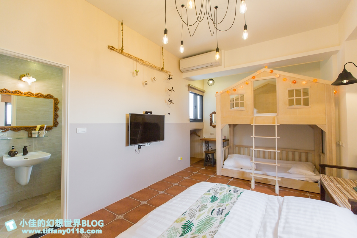 [宜蘭民宿推薦‧五結]斑鳩小鎮森活民宿/新開幕/北歐清新風格親子民宿/溜滑梯+盪鞦韆+遊戲區+電動車應有盡有