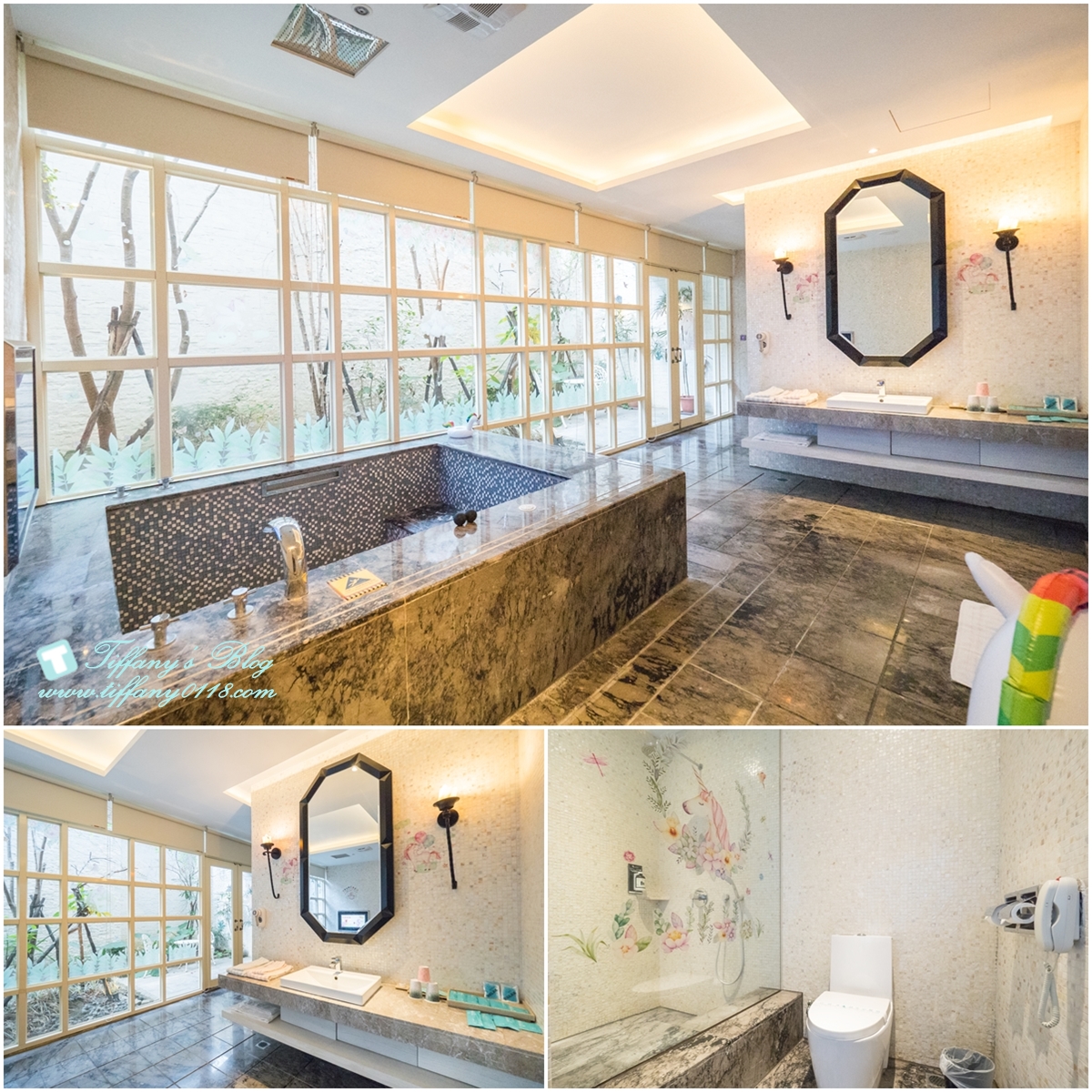 [台中住宿推薦]芭蕾城市渡假旅店/全台唯一獨角獸親子房型超夢幻/Villa主題房型寬敞又有特色