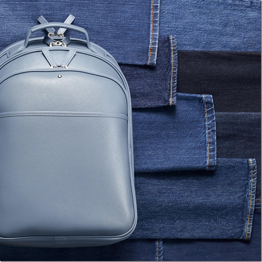 denim, jeans, blue colors, blue, backpack
124179, Montblanc Sartorial Backpack Small