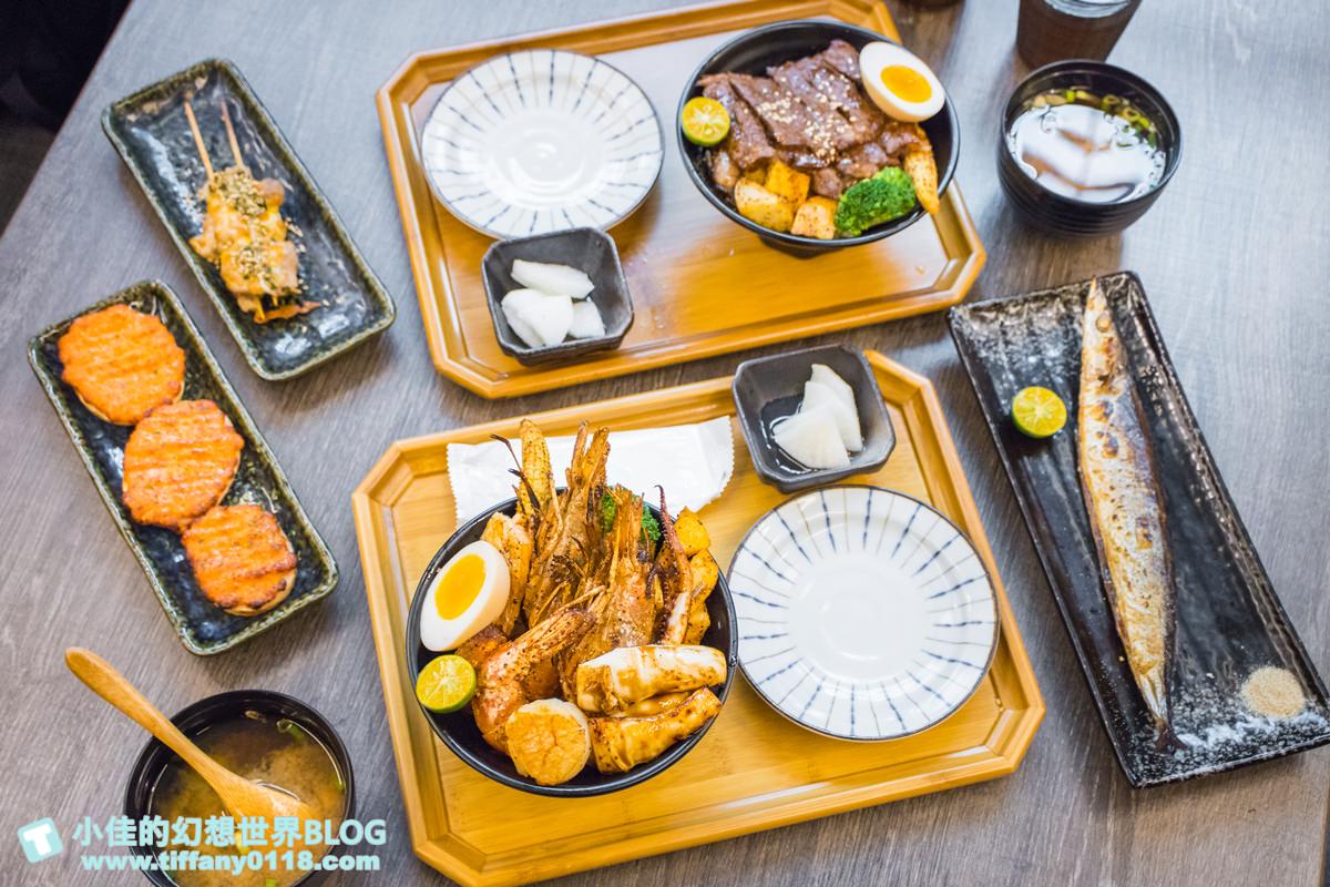 [微風台北車站美食]大河屋燒肉丼串燒(附菜單)/味噌湯飲料喝到飽/丼飯跟串燒都好吃