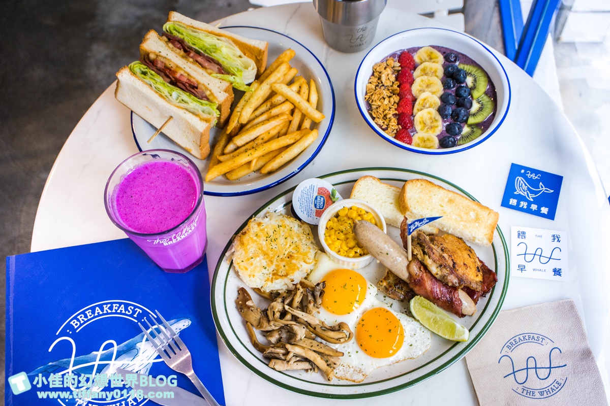 [台北早午餐]餵我早餐(附菜單及線上訂位)/藍白風IG超夯打卡店/大安森林公園站美食/台北網美餐廳推薦