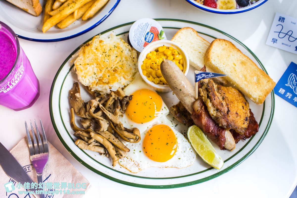 [台北早午餐]餵我早餐(附菜單及線上訂位)/藍白風IG超夯打卡店/大安森林公園站美食/台北網美餐廳推薦