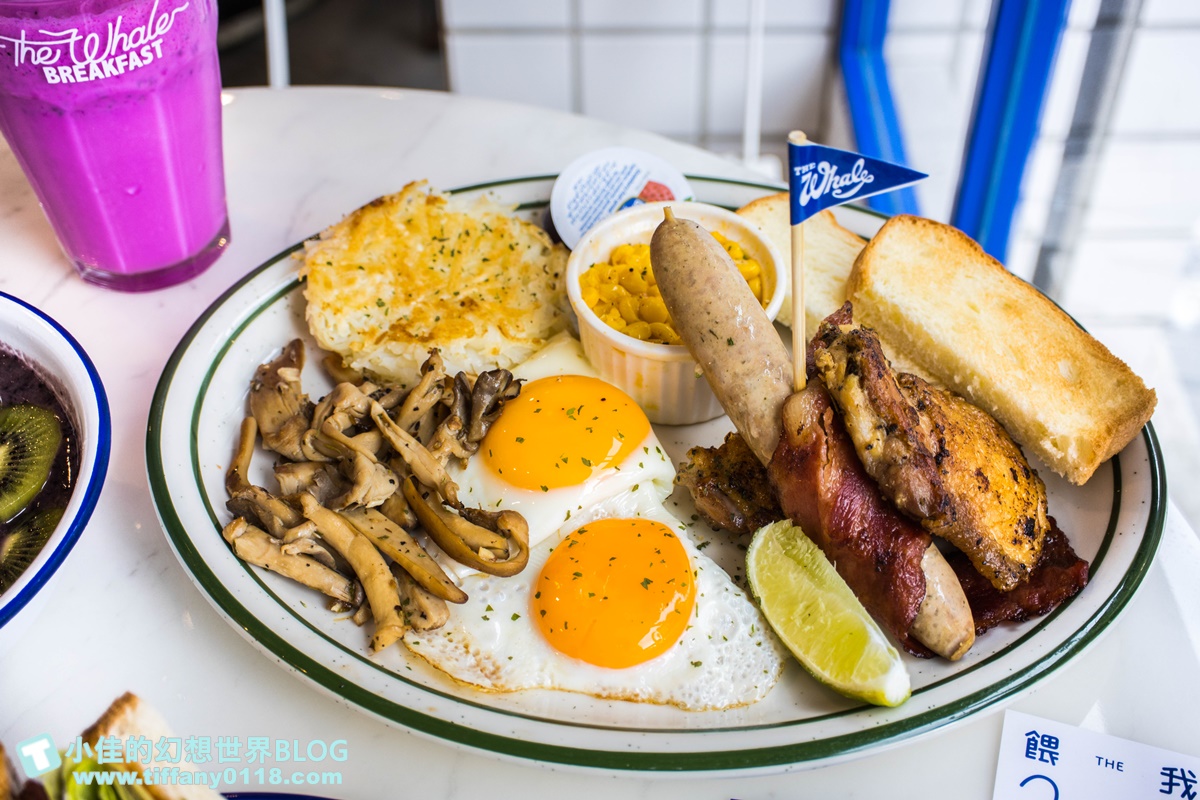 [台北早午餐]餵我早餐(附菜單及線上訂位)/藍白風IG超夯打卡店/大安森林公園站美食/台北網美餐廳推薦