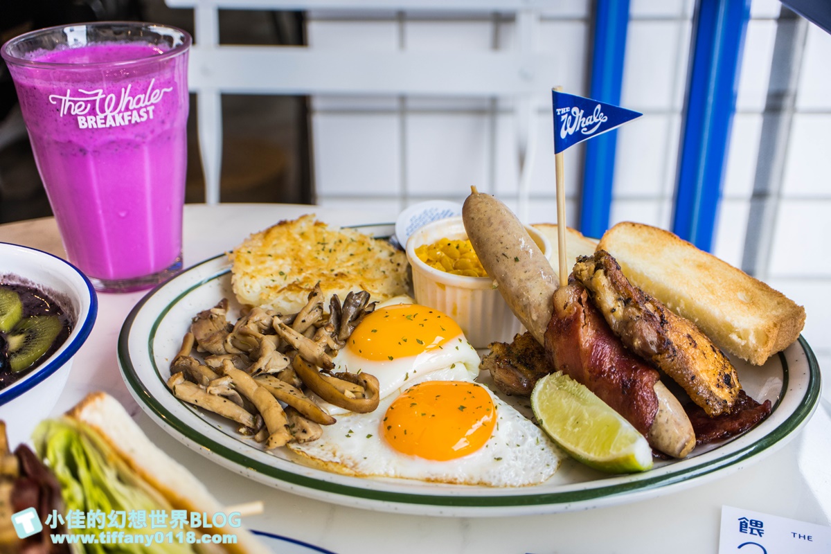 [台北早午餐]餵我早餐(附菜單及線上訂位)/藍白風IG超夯打卡店/大安森林公園站美食/台北網美餐廳推薦