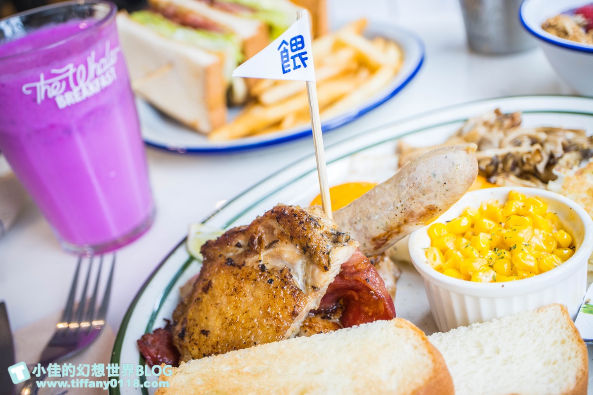 [台北早午餐]餵我早餐(附菜單及線上訂位)/藍白風IG超夯打卡店/大安森林公園站美食/台北網美餐廳推薦