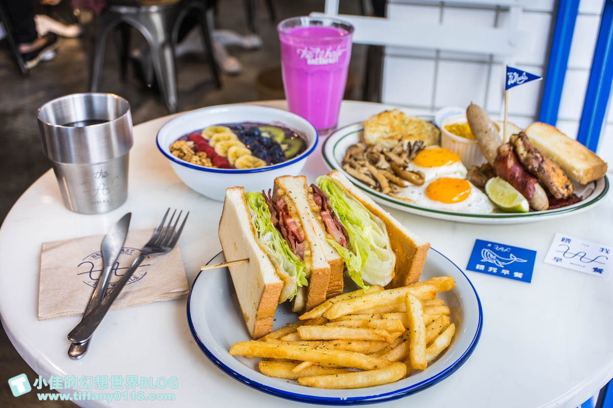 [台北早午餐]餵我早餐(附菜單及線上訂位)/藍白風IG超夯打卡店/大安森林公園站美食/台北網美餐廳推薦