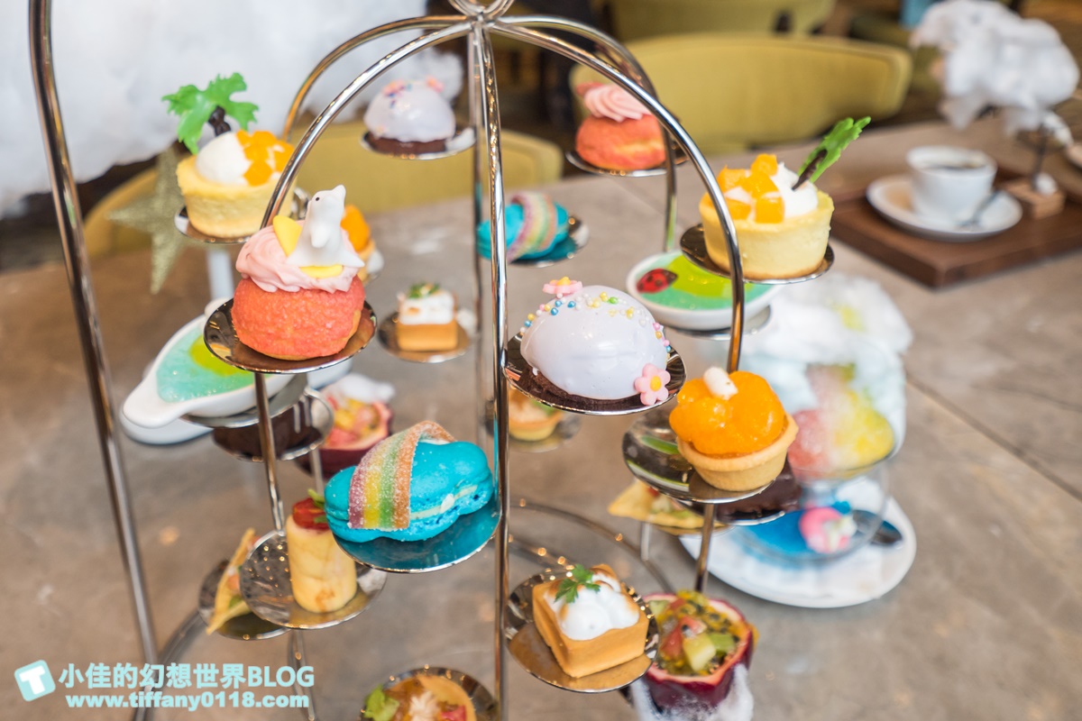 [台北下午茶]台北南港六福萬怡大廳酒吧/超值夢幻跟著雲朵去旅行鳥籠下午茶/好吃好拍的雙人下午茶推薦