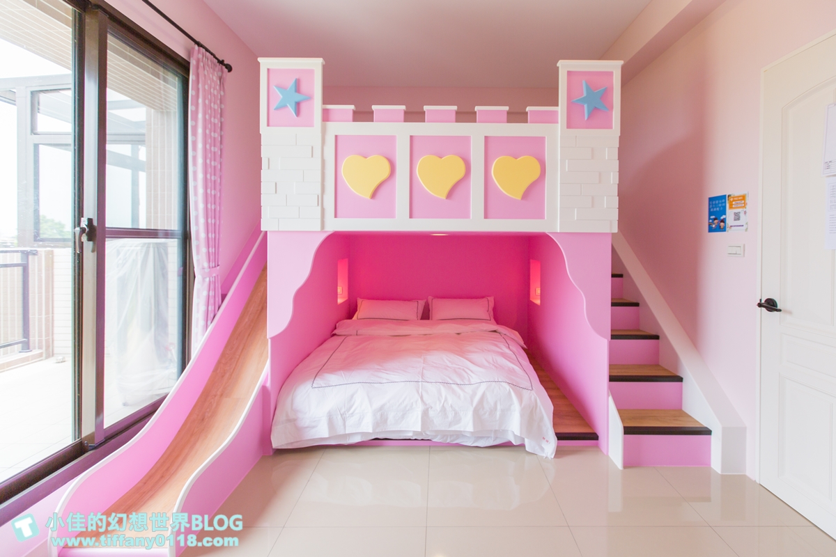 [宜蘭民宿推薦‧冬山]情園親子民宿1館/溜滑梯主題房型+木作帳篷屋+球池+大片田野風光