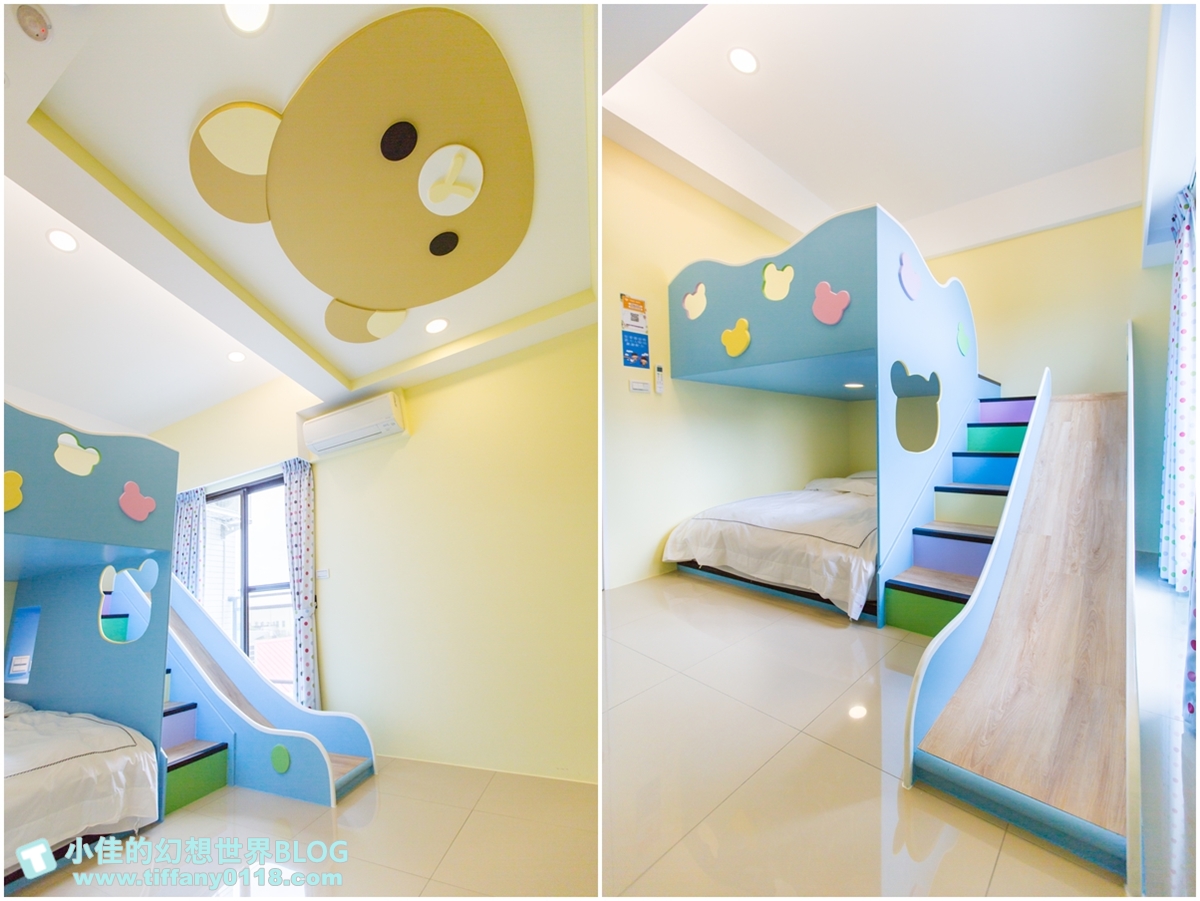 [宜蘭民宿推薦‧冬山]情園親子民宿1館/溜滑梯主題房型+木作帳篷屋+球池+大片田野風光