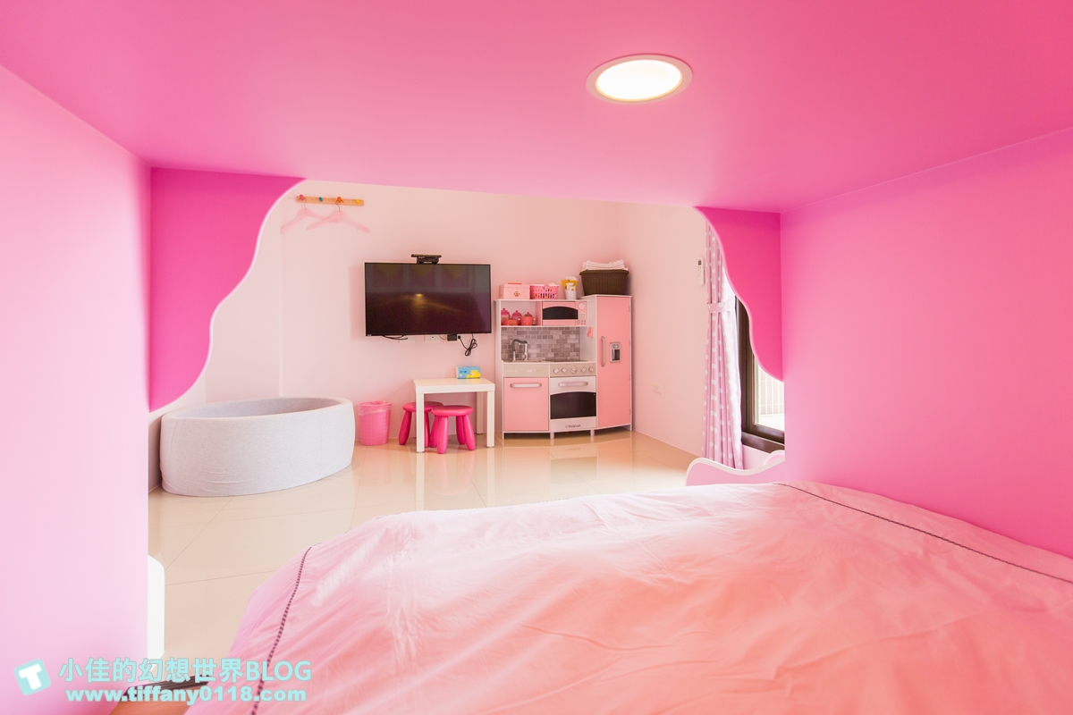 [宜蘭民宿推薦‧冬山]情園親子民宿1館/溜滑梯主題房型+木作帳篷屋+球池+大片田野風光