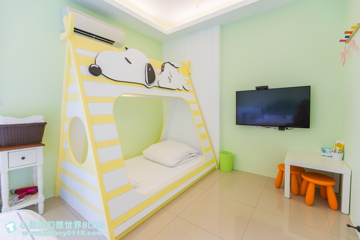 [宜蘭民宿推薦‧冬山]情園親子民宿1館/溜滑梯主題房型+木作帳篷屋+球池+大片田野風光