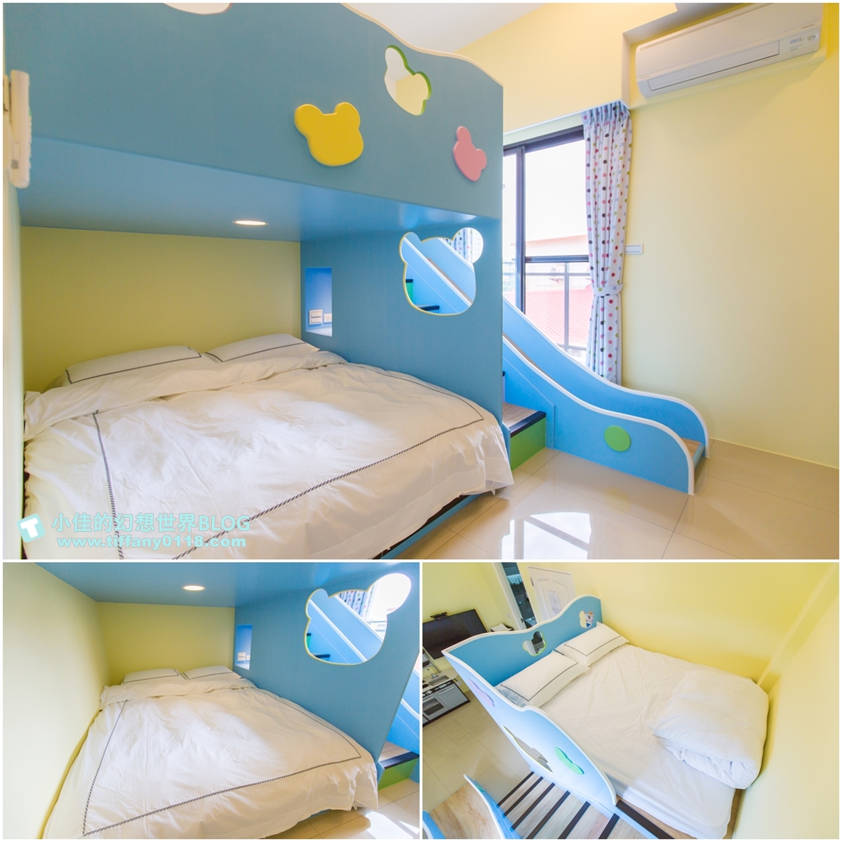 [宜蘭民宿推薦‧冬山]情園親子民宿1館/溜滑梯主題房型+木作帳篷屋+球池+大片田野風光