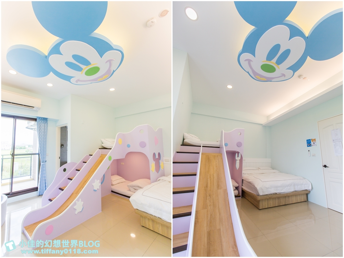 [宜蘭民宿推薦‧冬山]情園親子民宿1館/溜滑梯主題房型+木作帳篷屋+球池+大片田野風光