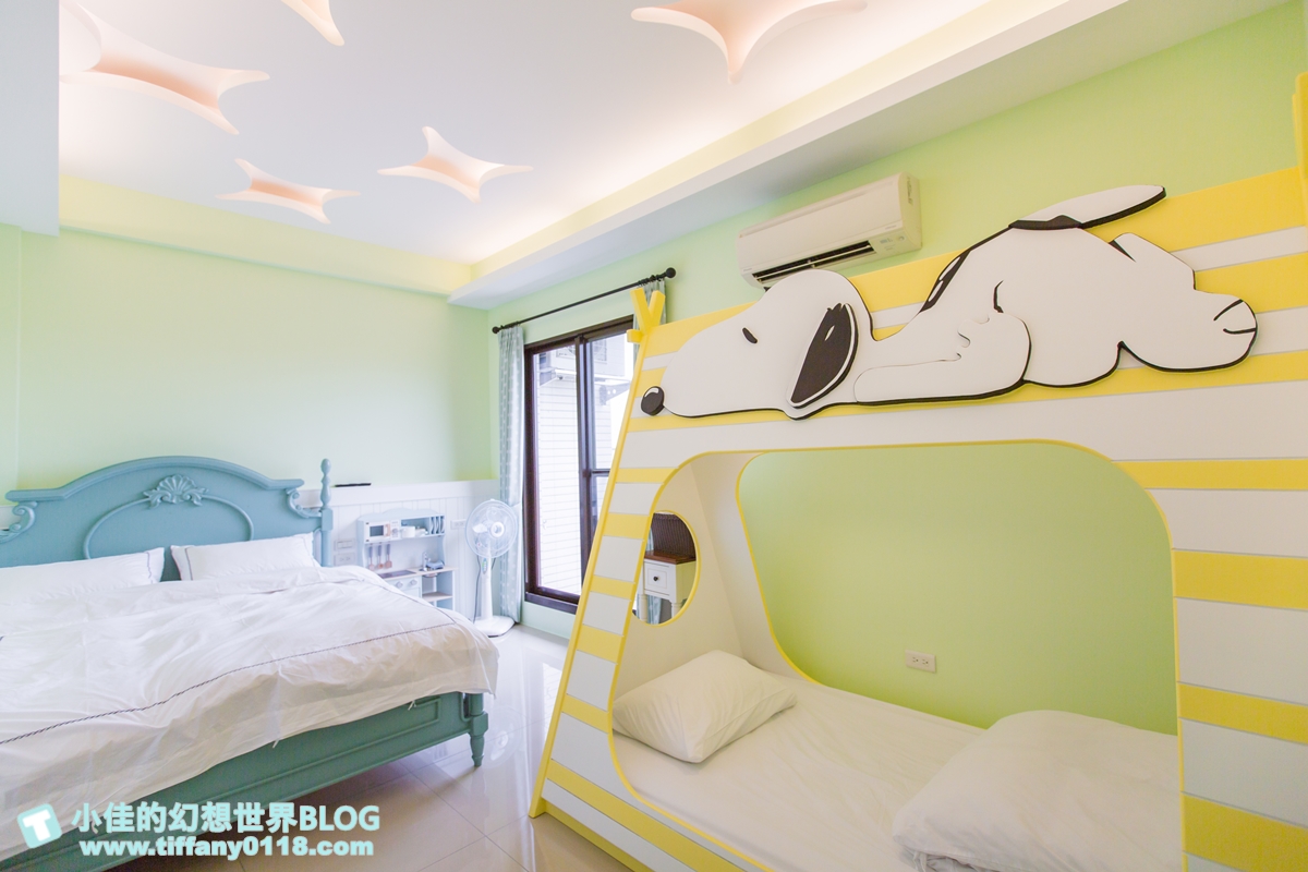 [宜蘭民宿推薦‧冬山]情園親子民宿1館/溜滑梯主題房型+木作帳篷屋+球池+大片田野風光