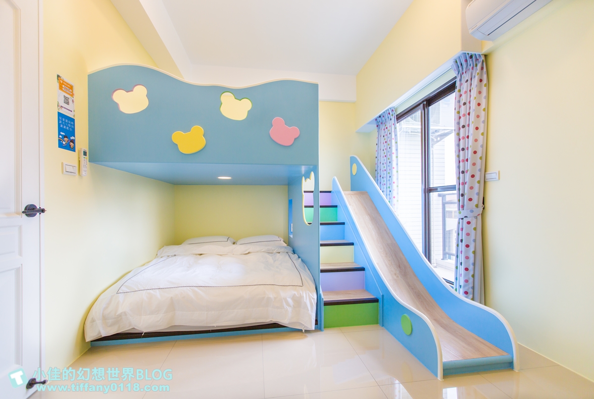 [宜蘭民宿推薦‧冬山]情園親子民宿1館/溜滑梯主題房型+木作帳篷屋+球池+大片田野風光