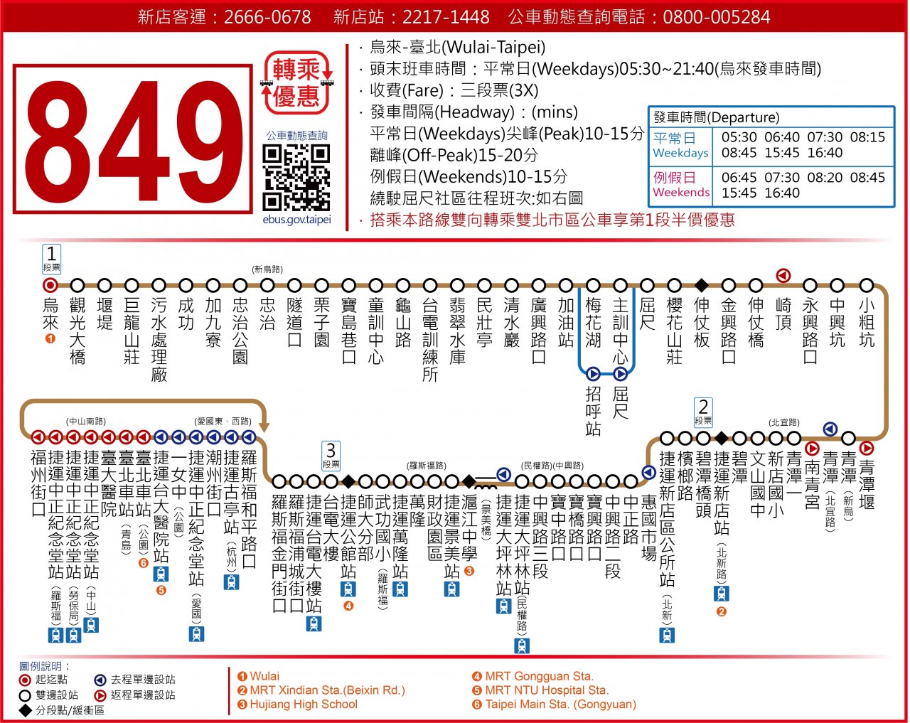 新店客運台北-烏來線849公車
