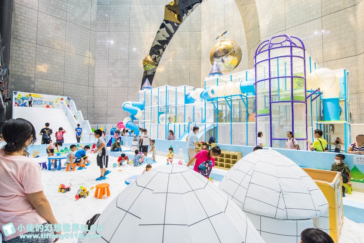 [高雄展覽]高雄科工館熱雪天堂探索樂園/溜滑梯+雪盆+冰原叢林攀爬設施+雪沙/高雄雪展