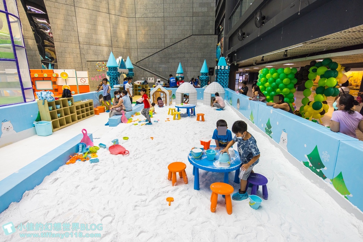 [高雄展覽]高雄科工館熱雪天堂探索樂園/溜滑梯+雪盆+冰原叢林攀爬設施+雪沙/高雄雪展