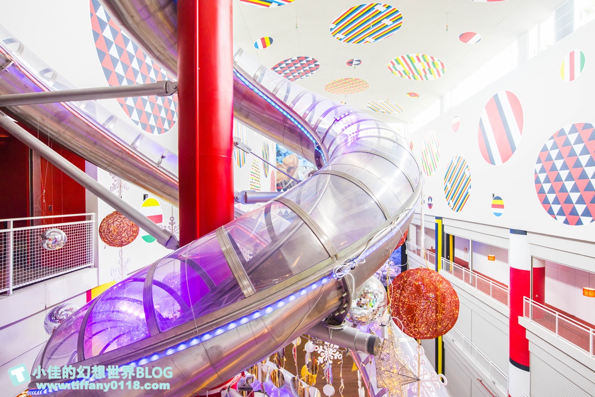 [花蓮景點]新天堂樂園各樓層介紹/全世界室內最長雙螺旋溜滑梯+全球最大貨櫃星巴克