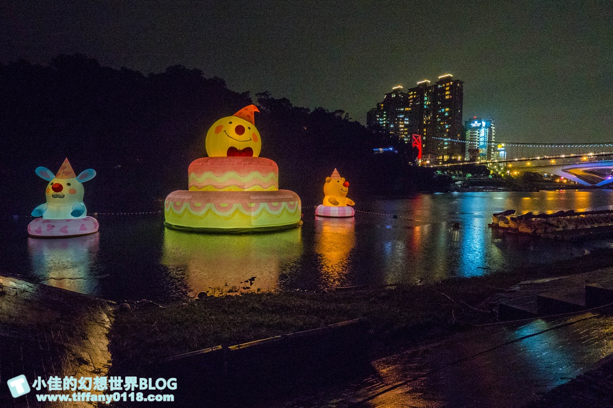 2020碧潭地景藝術「幾米 向月亮許願」/15公尺高月亮蛋糕+超萌兔子及小熊/月兔藝術大街超好拍