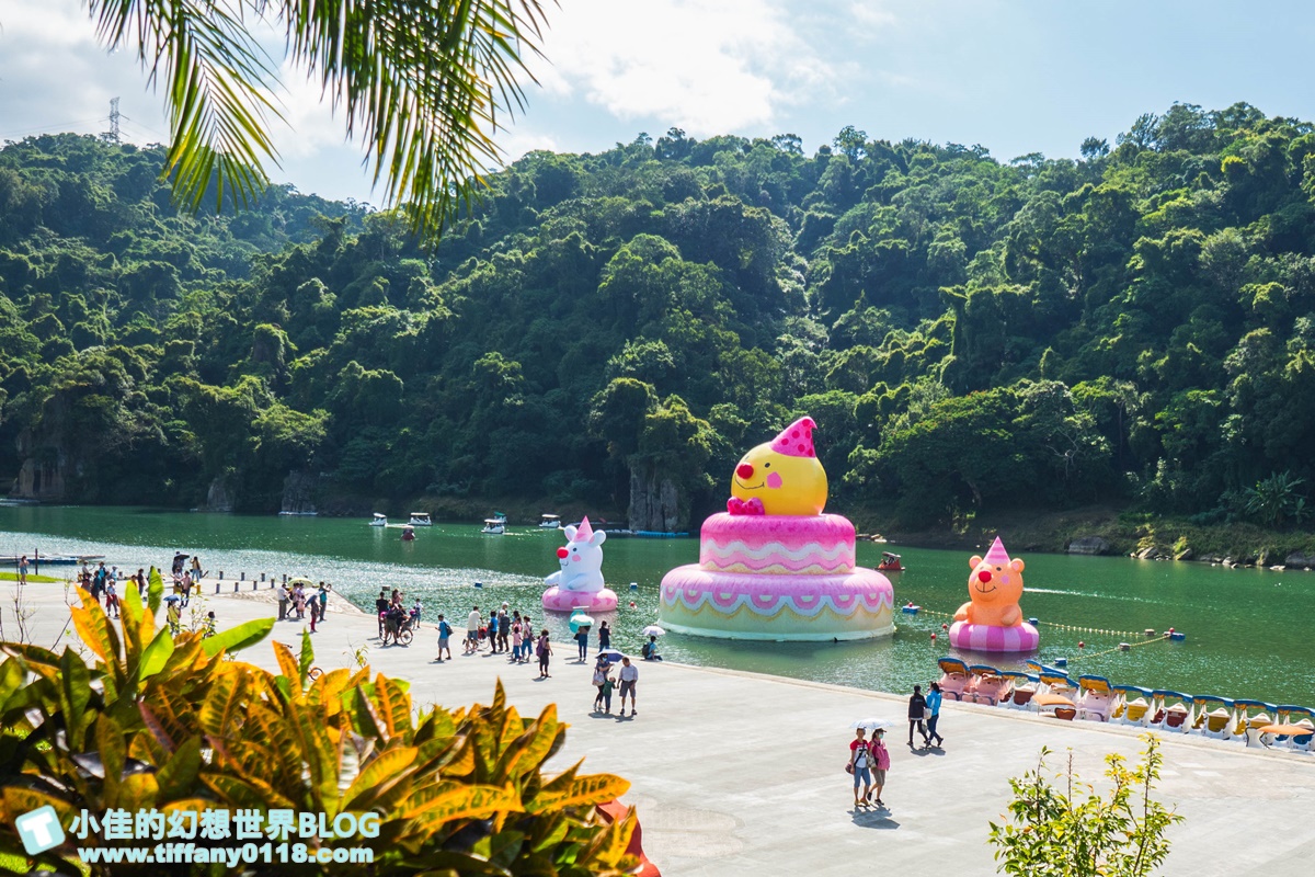 2020碧潭地景藝術「幾米 向月亮許願」/15公尺高月亮蛋糕+超萌兔子及小熊/月兔藝術大街超好拍