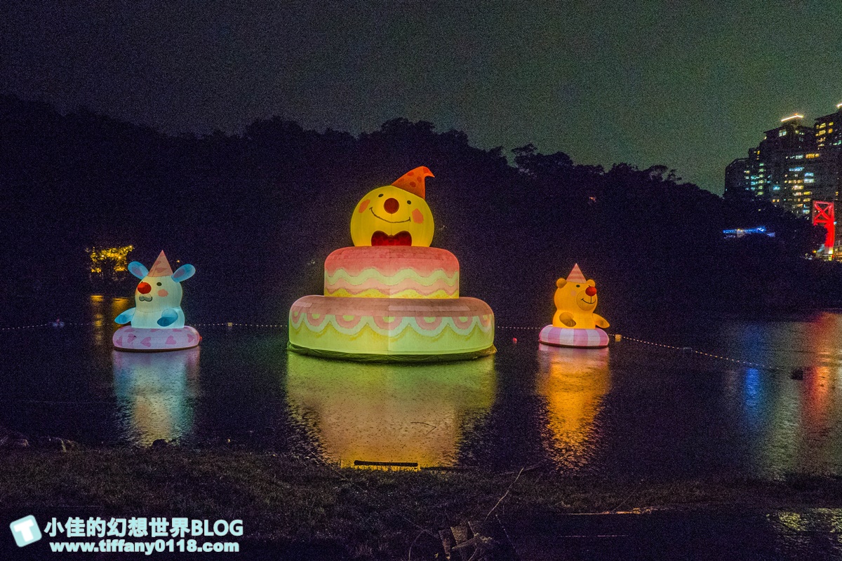 2020碧潭地景藝術「幾米 向月亮許願」/15公尺高月亮蛋糕+超萌兔子及小熊/月兔藝術大街超好拍